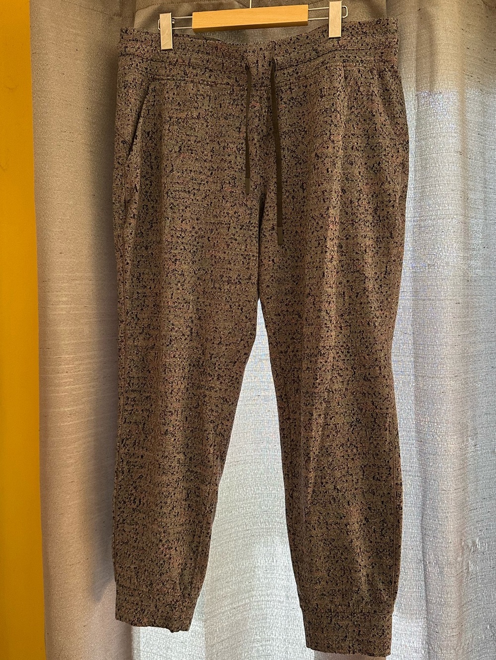 lululemon athletica pink neon tweed jacquard print ready to rulu joggers